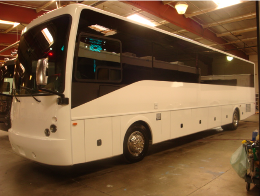 Club on wheels party bus for 50 pass