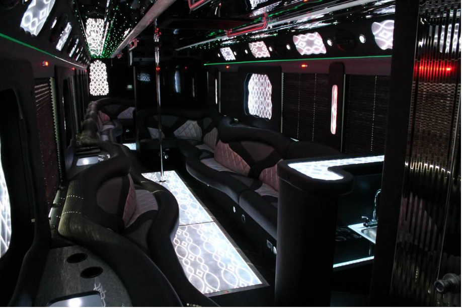Club on wheels party bus for 50 pass