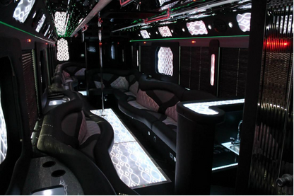 Club on wheels party bus for 50 pass