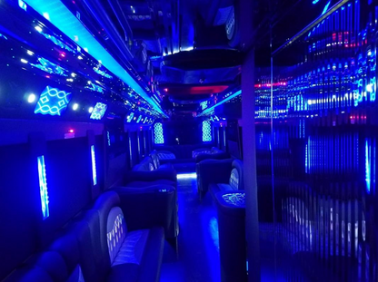 Club on wheels party bus for 50 pass