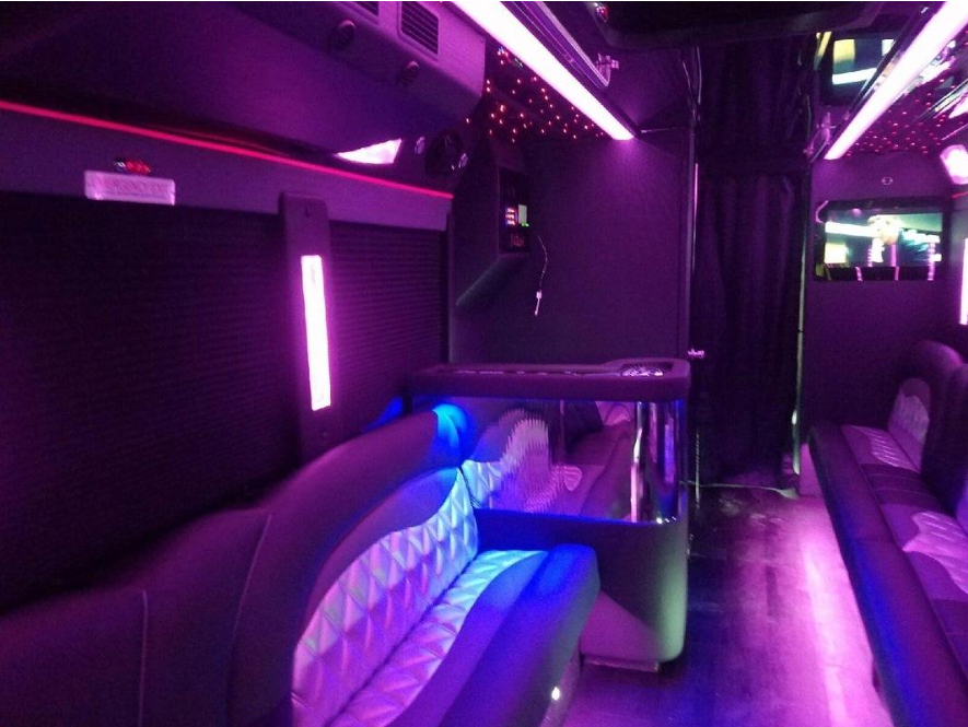 Club on wheels party bus for 50 pass