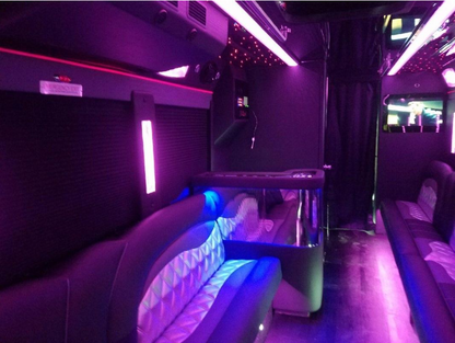 Club on wheels party bus for 50 pass