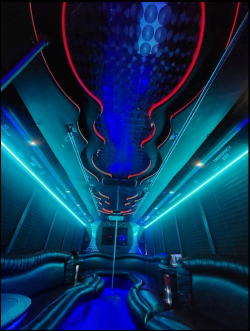 White Night party bus for 30 pass