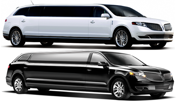 Lincoln MKT stretch limo white and black 8 10 pass